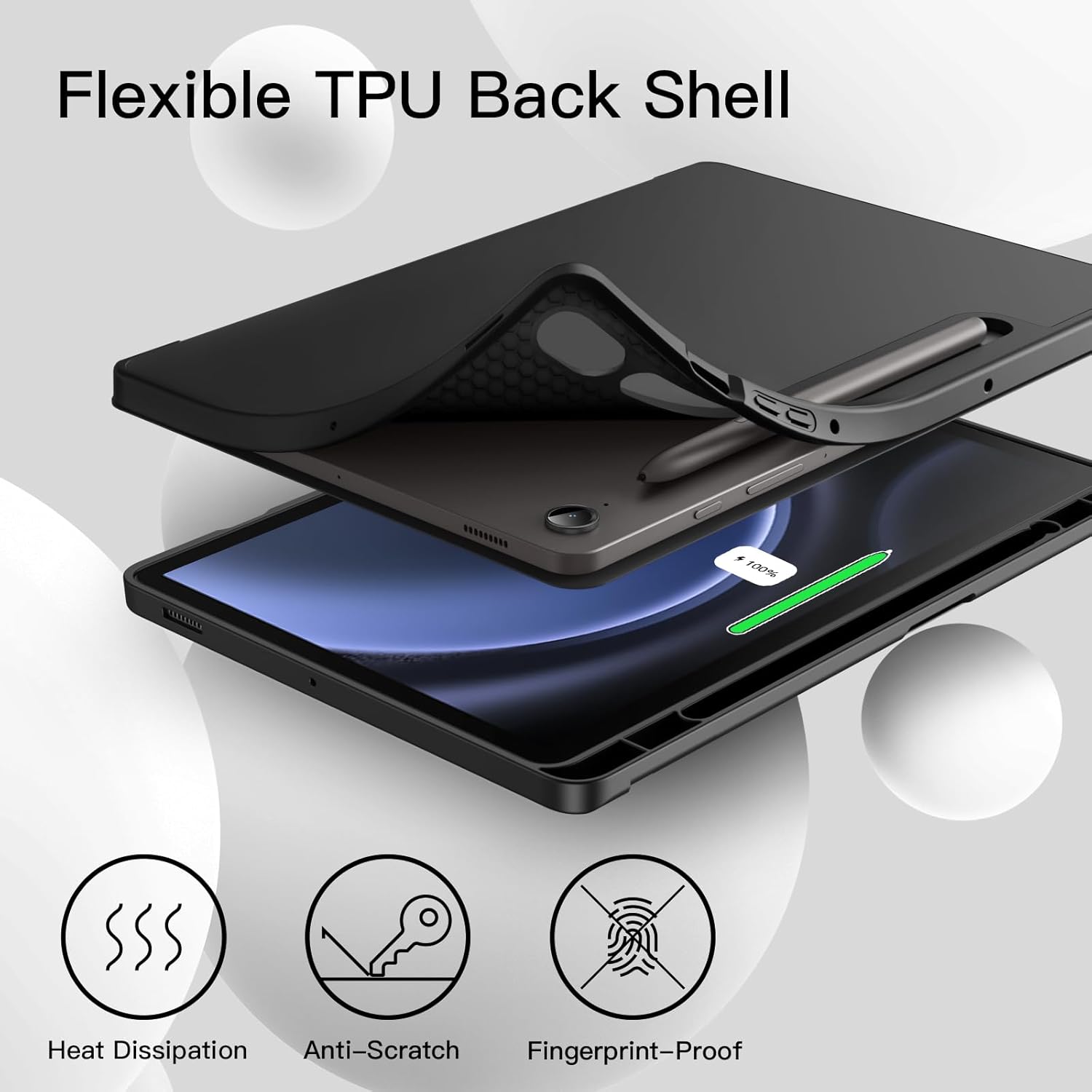 Case for Galaxy Tab S10 Lite / S10 FE / S9 FE with S-Pen Holder
