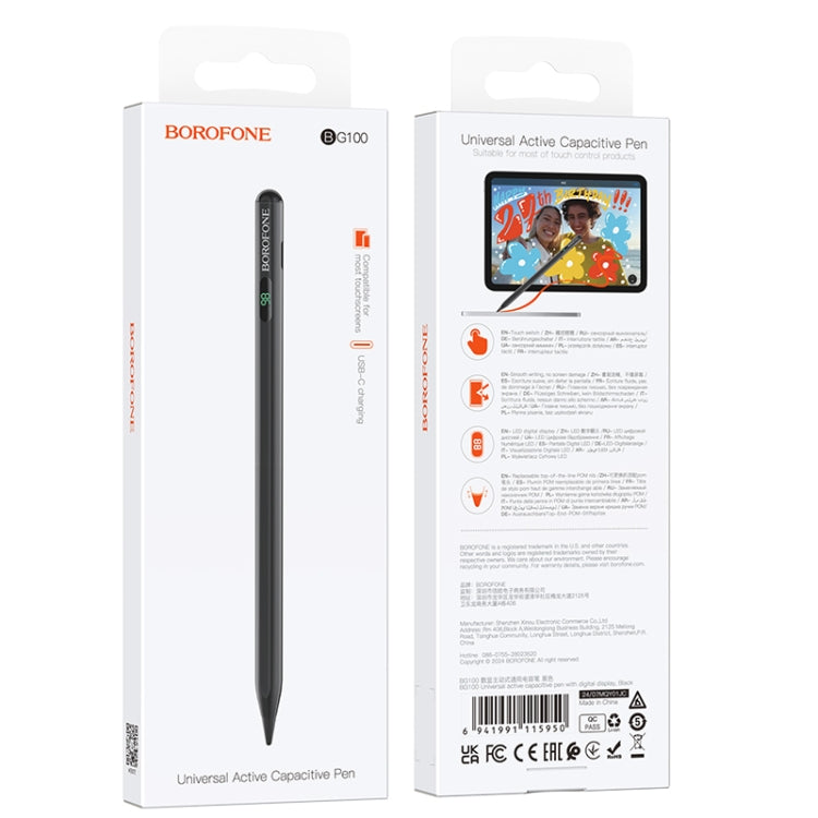 Digital Display Active Capacitive Pen Universal Pen-Usage Time 6hrs