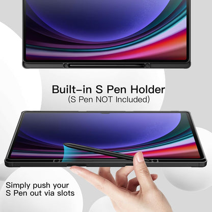Case for Galaxy Tab S10 Ultra with S-Pen holder (Black)