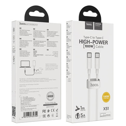 High-power 100W charging data cable Type-C ( 1M )
